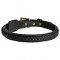 Elegant Braided Leather Bullmastiff Collar