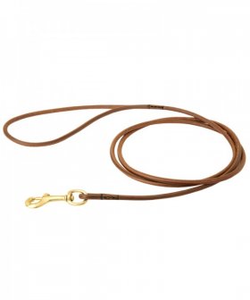 Bullmastiff Round Leather Leash for Dog Shows