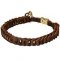 Braided Leather Bullmastiff Choke Collar