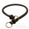 "Handsome trainer" Leather Bullmastiff Choke Collar with Exquisite Decor