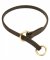 Silent Leather Choke Collar for Bullmastiff