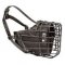 Black Rubber Covered Wire Cage Muzzle for Bullmastiff Winter Dog Walking