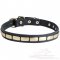 Gorgeous Leather Bullmastiff Dog Collar with Plates