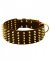Extra Wide Bullmastiff Collar with Brass Spikes