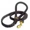 Braided Leather Bullmastiff Leash with Rounded Handle