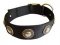 Stylish Nylon Bullmastiff Collar with Conchos