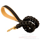 Anti-pulling Handcrafted Leather Bullmastiff Leash for walking and training