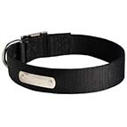 Bullmastiff Nylon Collar with ID Name Plate