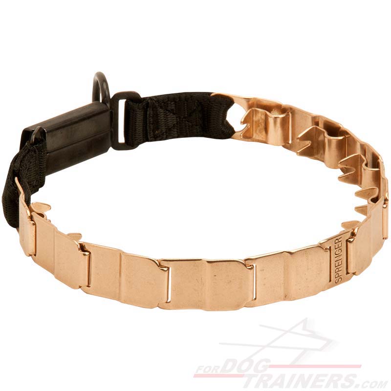 Curogan Neck Tech Bullmastiff Prong Collar with Click Lock Buckle