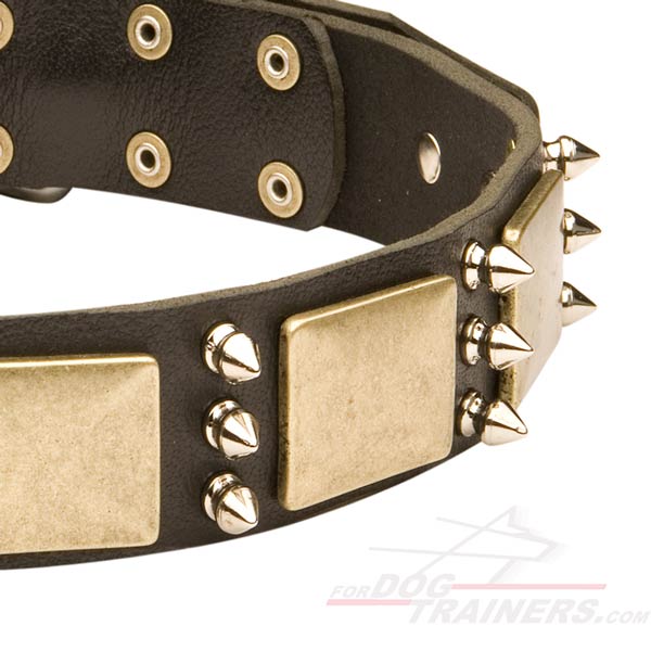 Extraordinary Leather Bullmastiff Collar - Click Image to Close