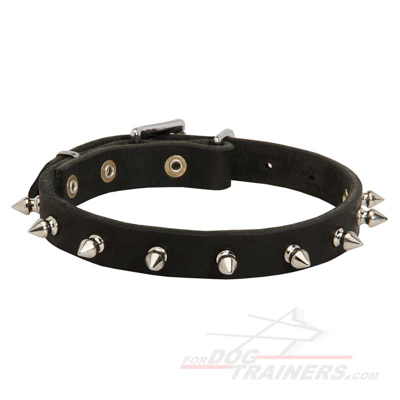 Handcrafted Leather Bullmastiff Collar with Spikes