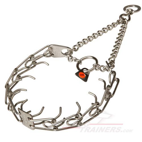 Original Stainless Steel Bullmastiff Pinch Prong Collar